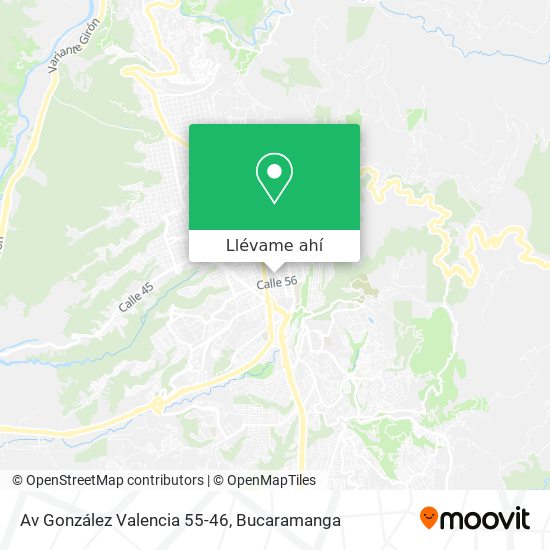 Mapa de Av González Valencia 55-46