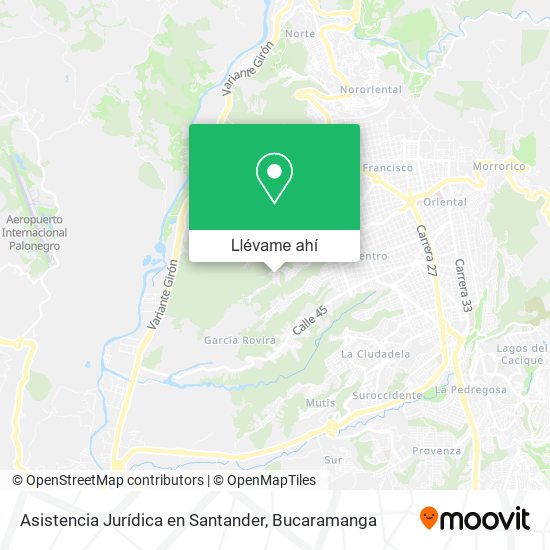 Mapa de Asistencia Jurídica en Santander
