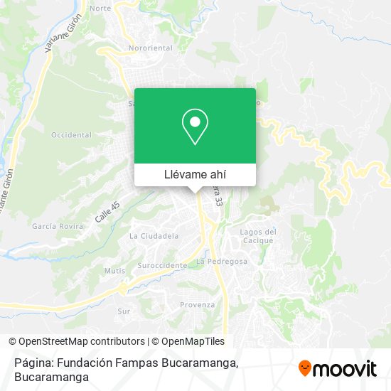 Mapa de Página: Fundación Fampas Bucaramanga