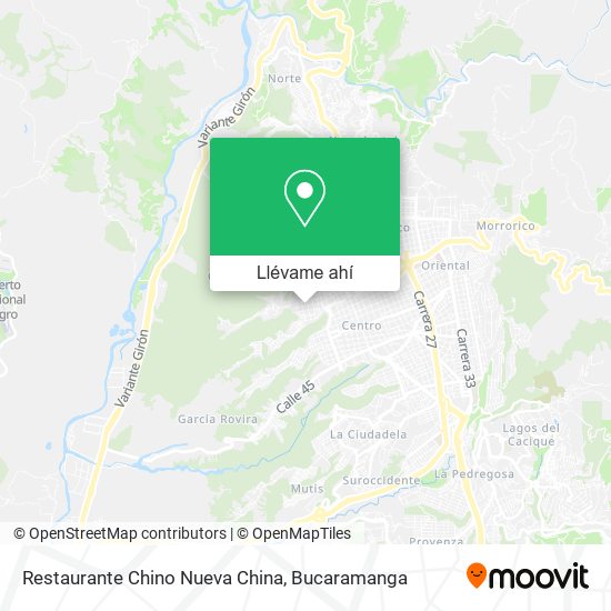 Mapa de Restaurante Chino Nueva China