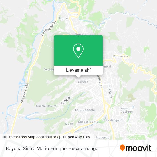 Mapa de Bayona Sierra Mario Enrique