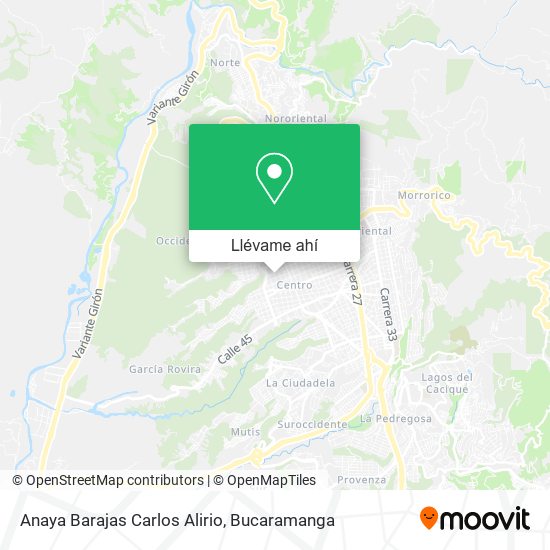 Mapa de Anaya Barajas Carlos Alirio