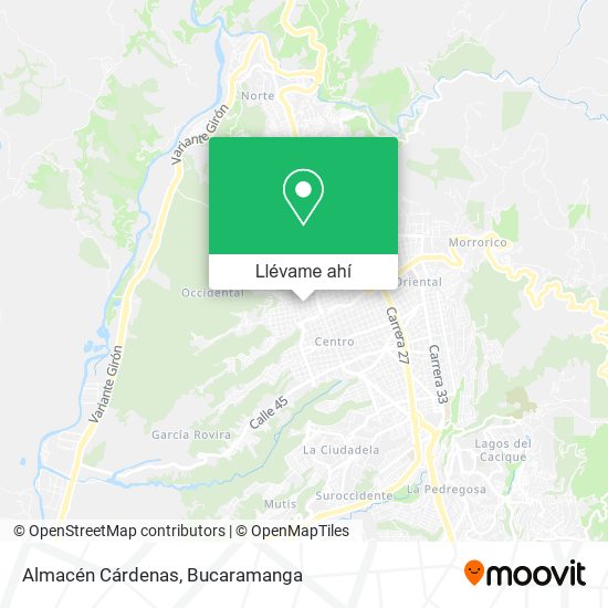 Mapa de Almacén Cárdenas