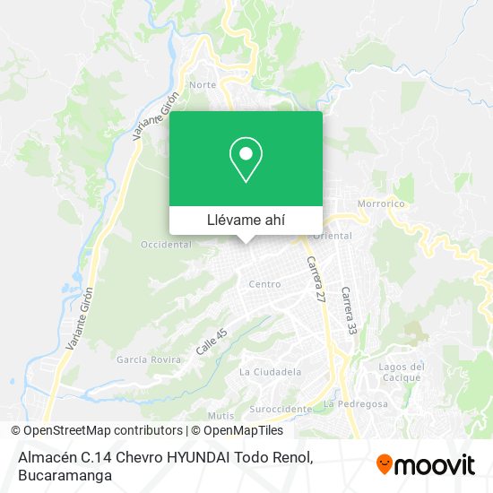 Mapa de Almacén C.14 Chevro HYUNDAI Todo Renol