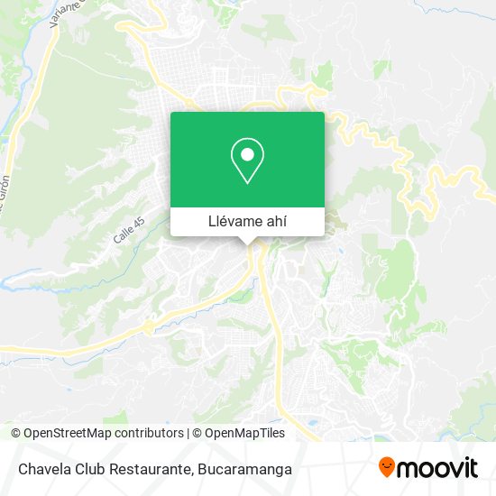 Mapa de Chavela Club Restaurante