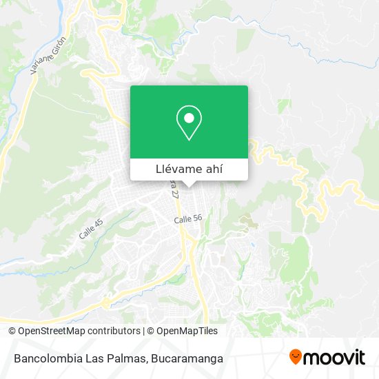 Mapa de Bancolombia Las Palmas