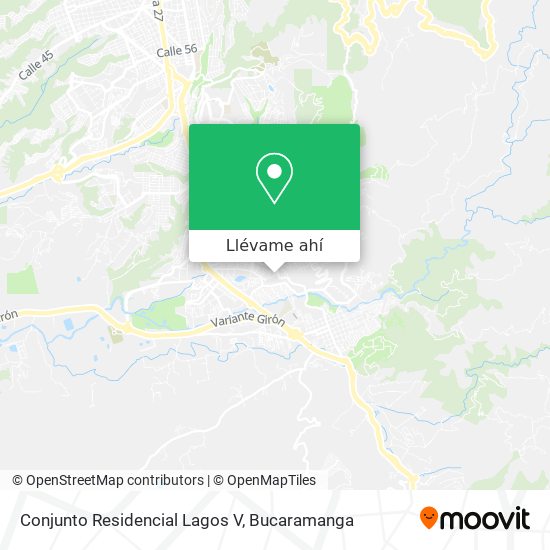Mapa de Conjunto Residencial Lagos V