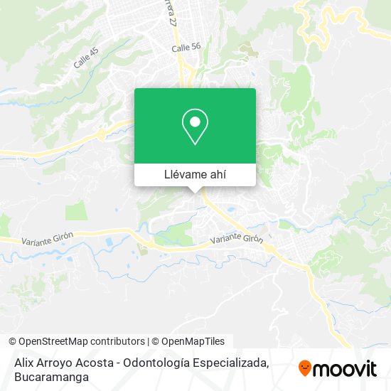 Mapa de Alix Arroyo Acosta - Odontología Especializada