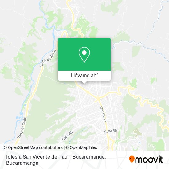 Mapa de Iglesia San Vicente de Paúl - Bucaramanga