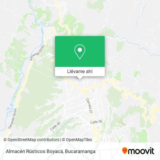 Mapa de Almacén Rústicos Boyacá