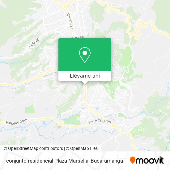 Mapa de conjunto residencial Plaza Marsella