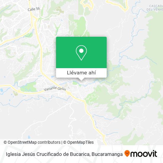 Mapa de Iglesia Jesús Crucificado de Bucarica