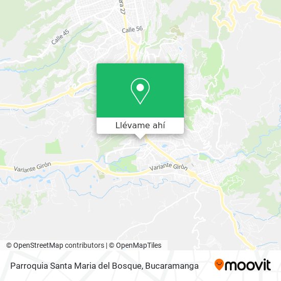 Mapa de Parroquia Santa Maria del Bosque