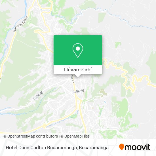 Mapa de Hotel Dann Carlton Bucaramanga