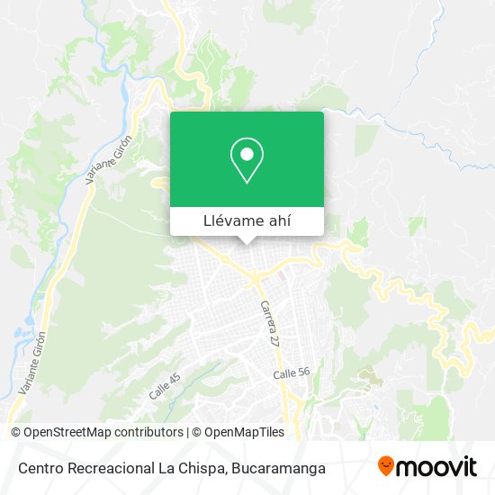 Mapa de Centro Recreacional La Chispa