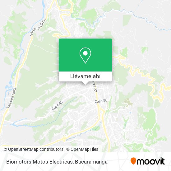 Mapa de Biomotors Motos Eléctricas