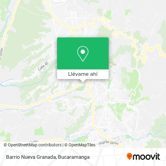 Mapa de Barrio Nueva Granada