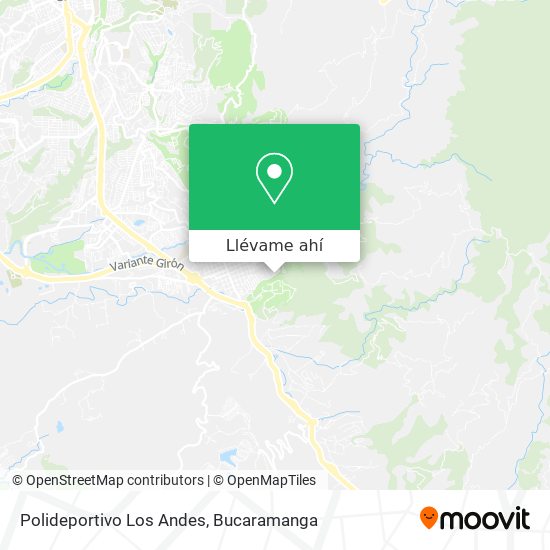 Mapa de Polideportivo Los Andes