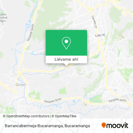 Mapa de Barrancabermeja-Bucaramanga
