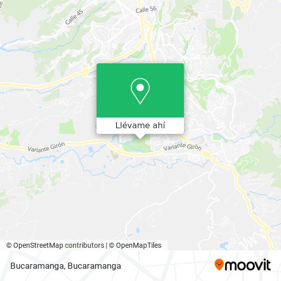 Mapa de Bucaramanga