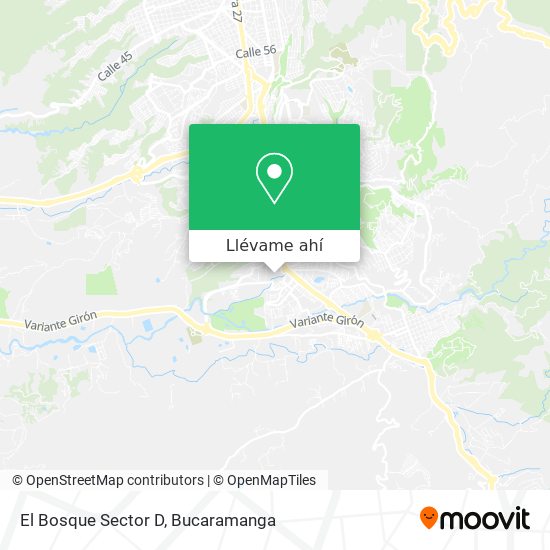 Mapa de El Bosque Sector D