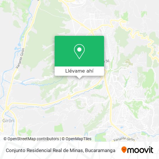 Mapa de Conjunto Residencial Real de Minas