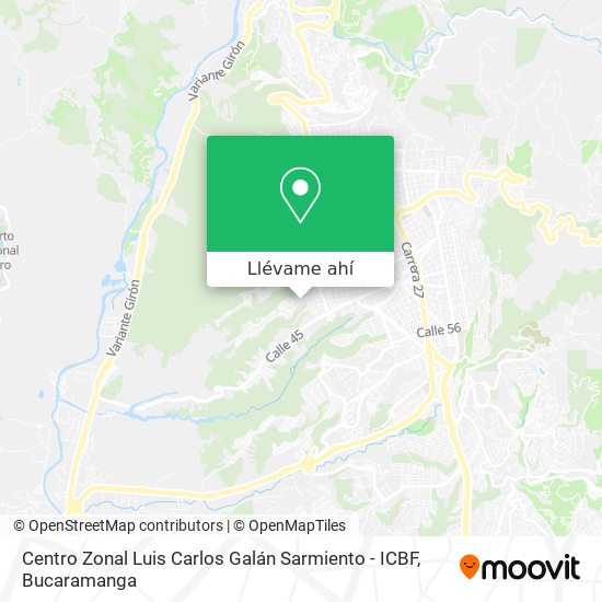 Mapa de Centro Zonal Luis Carlos Galán Sarmiento - ICBF