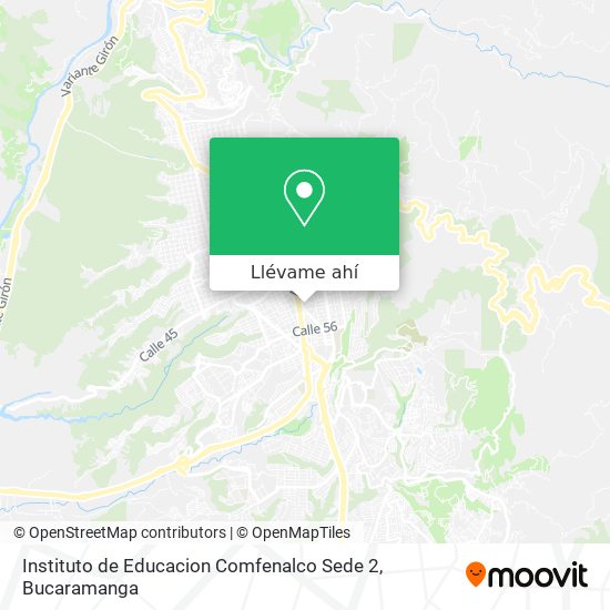 Mapa de Instituto de Educacion Comfenalco Sede 2