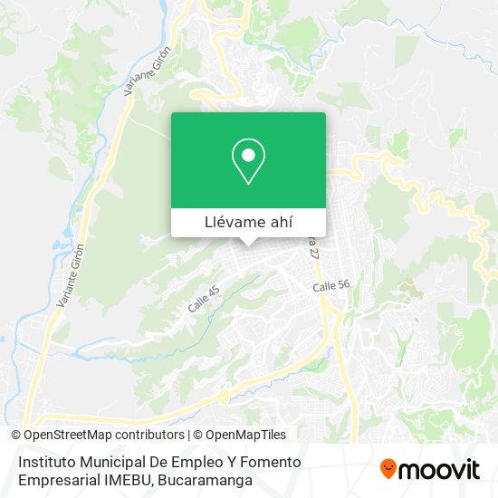 Mapa de Instituto Municipal De Empleo Y Fomento Empresarial IMEBU