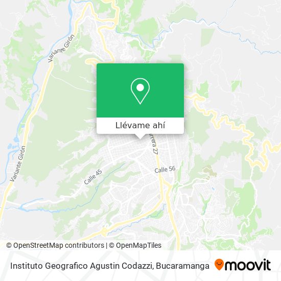 Mapa de Instituto Geografico Agustin Codazzi