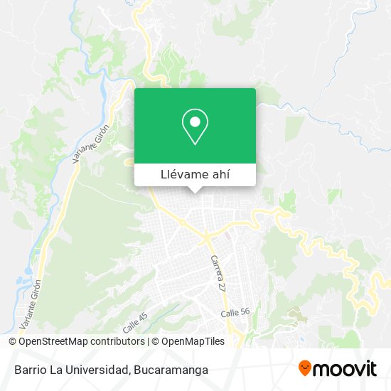 Mapa de Barrio La Universidad