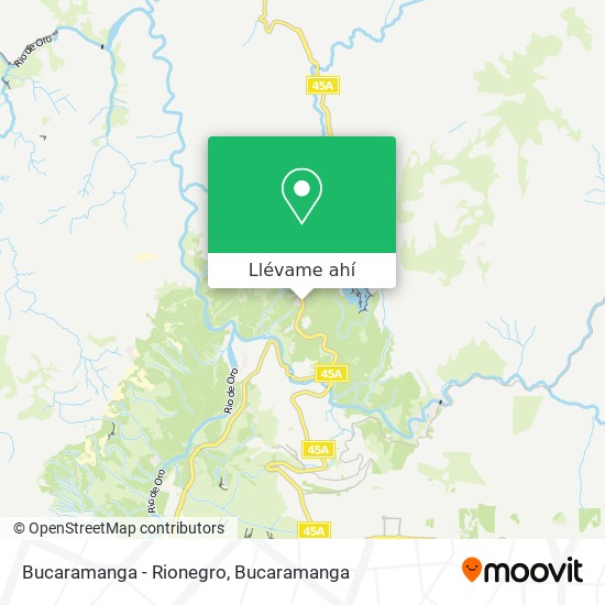 Mapa de Bucaramanga - Rionegro