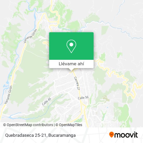 Mapa de Quebradaseca 25-21