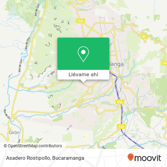 Mapa de Asadero Rostipollo, 17 Carrera 2 Oeste 59 Mutis, Bucaramanga, 680005