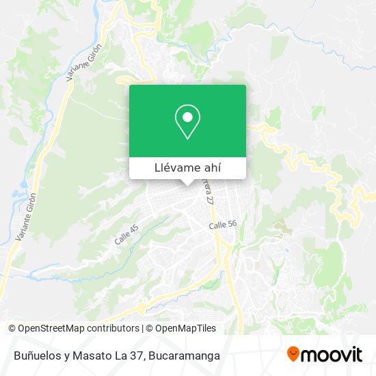 Mapa de Buñuelos y Masato La 37