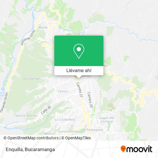 Mapa de Enquilla