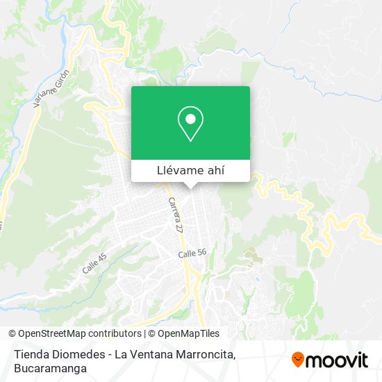 Mapa de Tienda Diomedes - La Ventana Marroncita