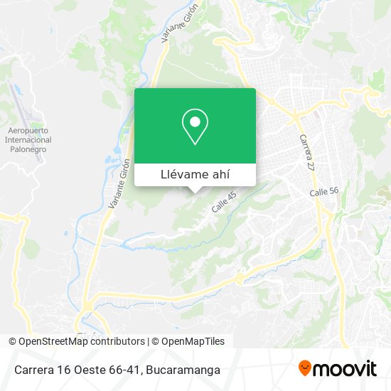 Mapa de Carrera 16 Oeste 66-41