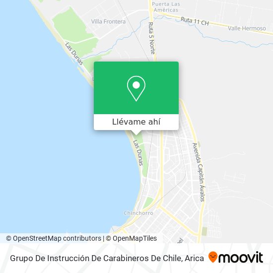 Mapa de Grupo De Instrucción De Carabineros De Chile