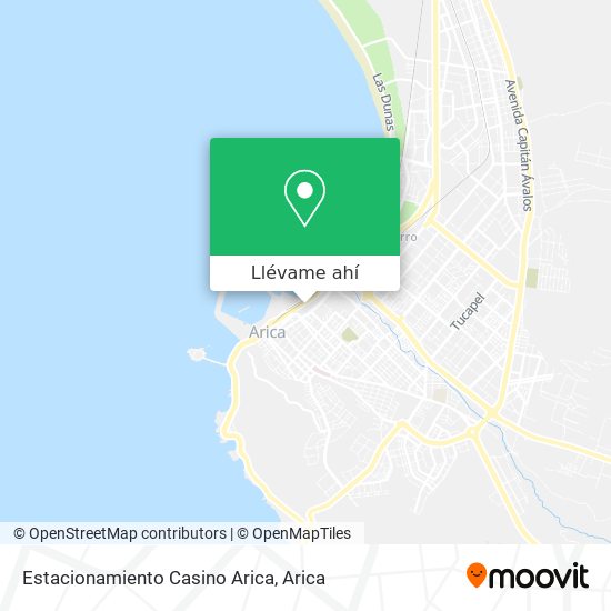 Mapa de Estacionamiento Casino Arica