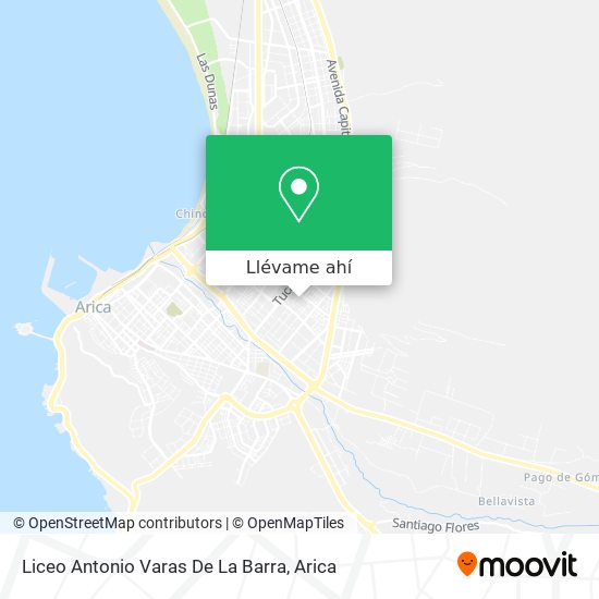 Mapa de Liceo Antonio Varas De La Barra