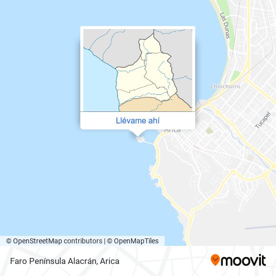 Mapa de Faro Península Alacrán