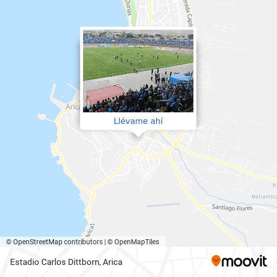 Mapa de Estadio Carlos Dittborn
