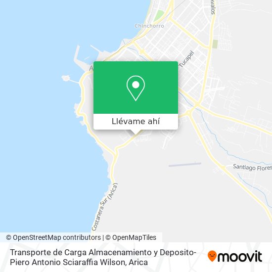 Mapa de Transporte de Carga Almacenamiento y Deposito-Piero Antonio Sciaraffia Wilson