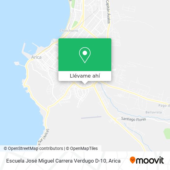 Mapa de Escuela José Miguel Carrera Verdugo D-10