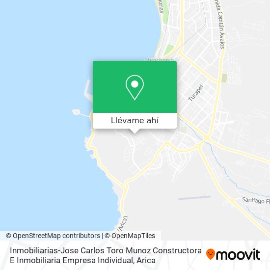 Mapa de Inmobiliarias-Jose Carlos Toro Munoz Constructora E Inmobiliaria Empresa Individual