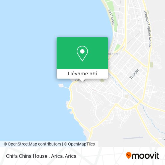 Mapa de Chifa China House . Arica