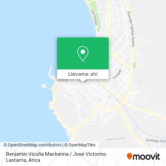 Mapa de Benjamín Vicuña Mackenna / José Victorino Lastarria