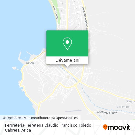 Mapa de Ferrreteria-Ferretería Claudio Francisco Toledo Cabrera