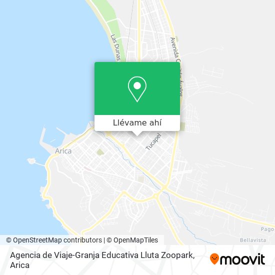 Mapa de Agencia de Viaje-Granja Educativa Lluta Zoopark